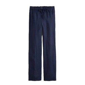 J. Crew Navy Wide Soleil Linen pants